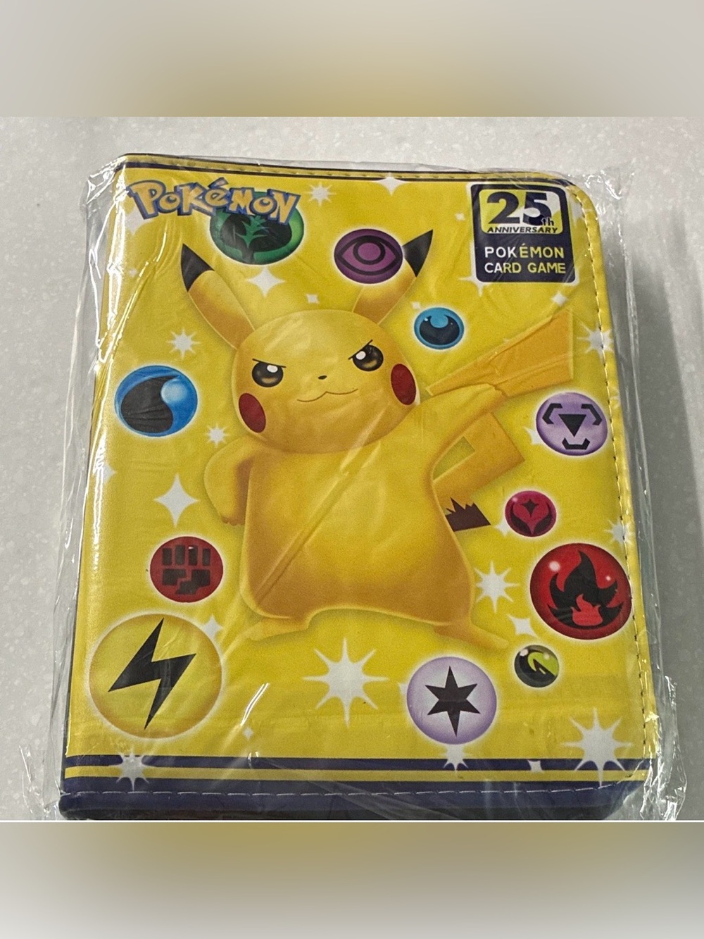 25th Anniversary Pikachu Yellow Card Binder -